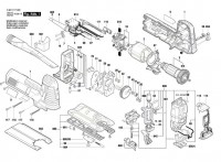 Bosch 3 601 E17 070 GST 160 CE Orbital Jigsaw 230 V / GB Spare Parts GST160CE